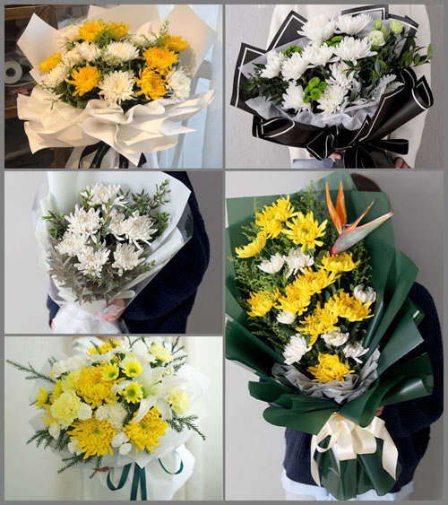 广东梅州市五华县横陂镇田布村白事花束代送